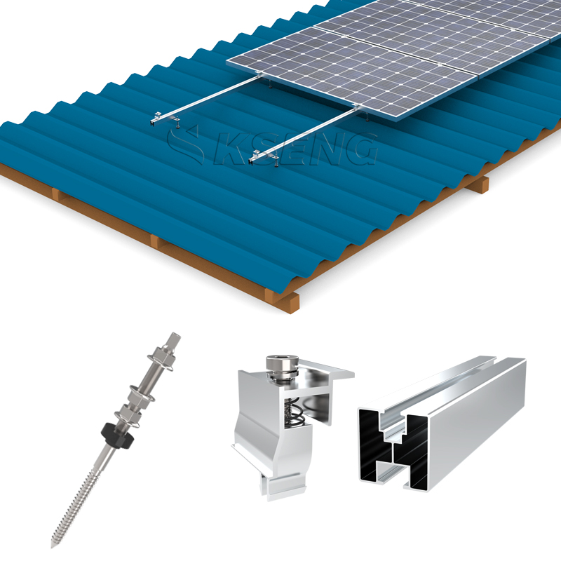 Solar panel mounting bracket metal roof